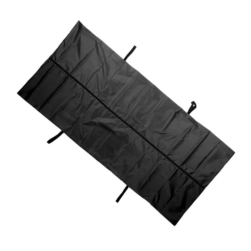 Emergency Cadaver Body Bag with Reinforced Handle, Waterproof Tear Resistant Black Oxford Cloth for Funerals, Hospitals, Transportation (150 * 60CM)