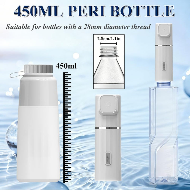 Portable Bidet for Travel,Handheld Bidet Sprayer for Toilet,Electric Portable Bidet for Women Men,Rechargeable,2 Modes,450ML Peri Bottle,Personal Hygiene,Postpartum Care,Baby,Camping