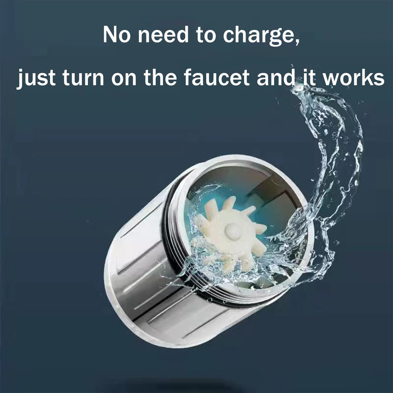 3-Color Temperature Sensitive Gradient LED Water Faucet Light Water Stream Color Changing Faucet Tap Sink Faucet for Kitchen and Bathroom LED Faucet[Temperature Sensitive]
