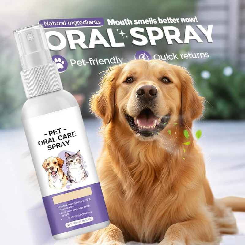 Wanban Cat and Dog Dental Care Spray, Removes Tartar, Freshens Breath, Oral Care, 2 Pack