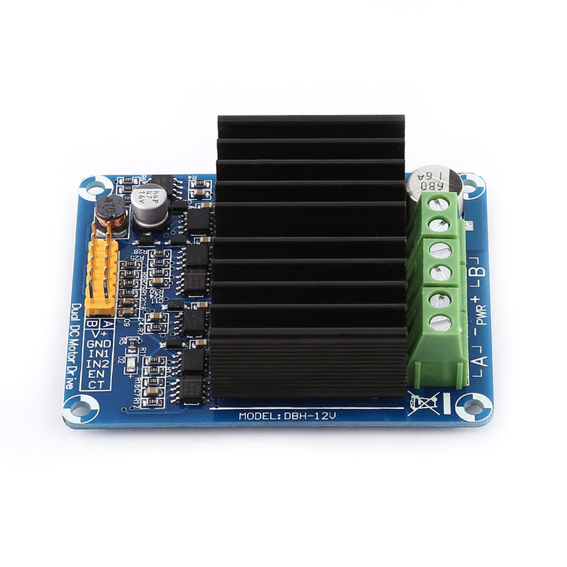 DC5-12V 0A-30A Dual Channel H Bridge Motor Driver Board Module Robot Stepper Driver Controller Board Module for Coreless Motor for Toy Cars DC Motors ﻿