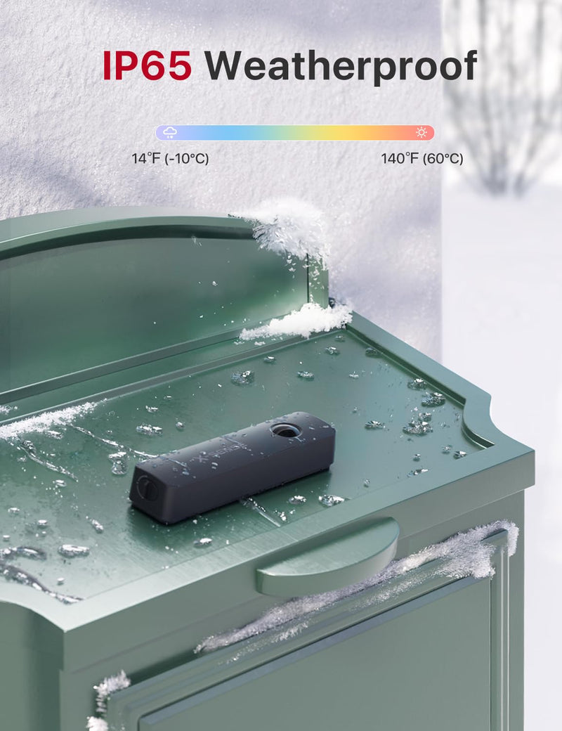 X-Sense Smart Mailbox Alarm, Wireless Long Range Mailbox Alert, Mailbox Sensor with SBS50 Base Station for Delivered Mail, SMA11