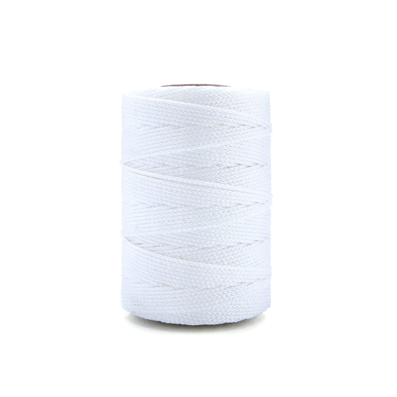 Mason Line, 500 Feet #18 Braided Nylon Mason line String Perfect for Masonry Jobs and for The Layout of General Construction, Gardening, DIY Project, White 500FT