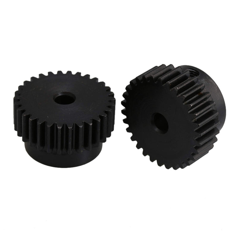 CNBTR 30 Motor Metal Gear Wheel 6mm Hole Diameter Modulus 1 Steel Gear Pack of 2