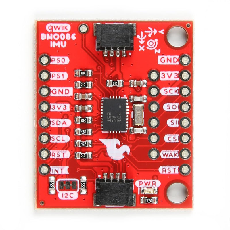 SparkFun VR IMU Breakout - BNO086 (Qwiic) Combination Triple-axis Accelerometer/gyro/Magnetometer, 32-bit M0+, Board Dimensions: 1.0in. x 1.2in. (25.4mm x 30.48mm)