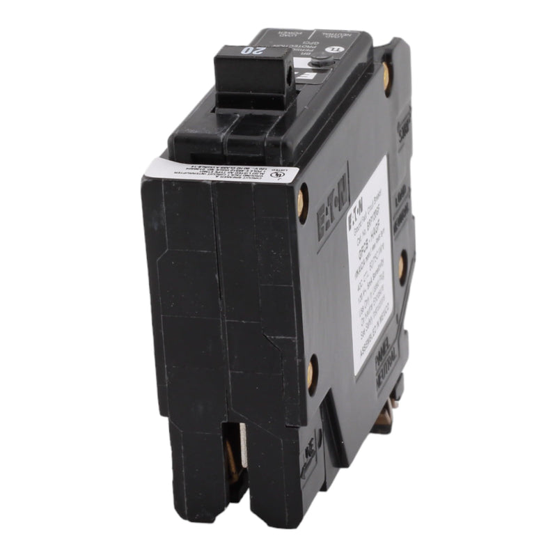 CUTLER-HAMMER BRP120GF 20 Amp Single Pole Ground Fault Circuit Breaker - 120 Volt, Plug-On Neutral, UL Listed (1)