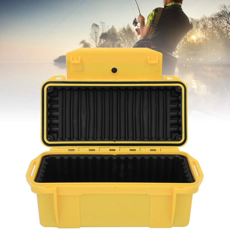 Outdoor Tool Storage Case Waterproof Shockproof for Camping – Airtight Dry Box for Drone Camera Equipment with Buffer Cushion, Outdoor Storage Container for Fishing, Hiking (7.87x3.94 x 3.15 inch)