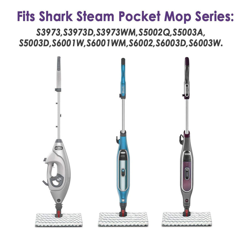 2 Pack of Steam Mop Pad for Shark Genius Lift-Away Pro S5003D S5002Q S5003A S6001W S6001WM S6002 S6002C S6003D S6003 S3973 S3973D S3973WM, Washable Reusable Replacement Mop Head by F Flammi 1 - NewNest Australia