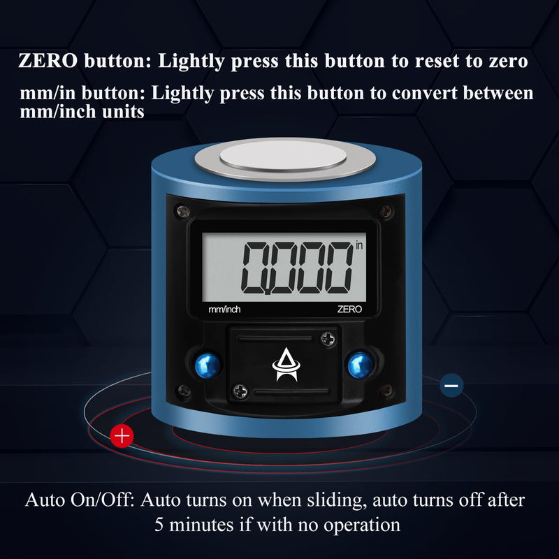 Electronic Z Axis Zero Setter,Digital Height Pre-Setter,Z Axis Pre Setting Device Positioning Tool,CNC Machining Center Blade Adjuster,for CNC Lathe,Milling Machine,Drilling Machine
