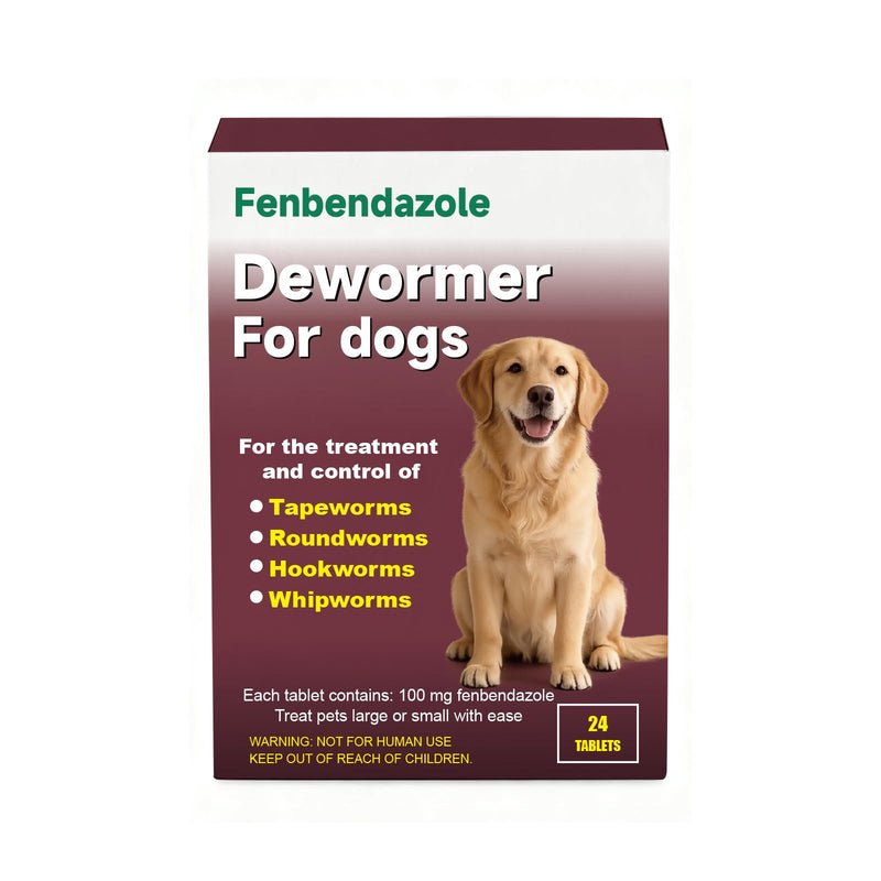 Dewormer for Dogs Fenbendazole for Tapeworms, Roundworms, Hookworms and Whipworms Broad Spectrum