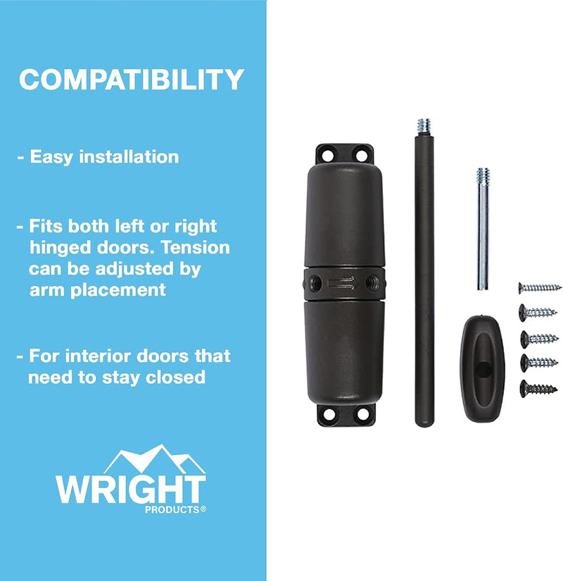 Wright Products VWC50BZ, Vertical Closer , Black (Pack of 1) Bronze