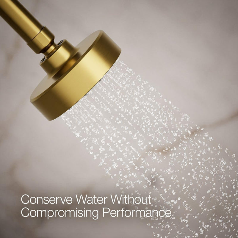 Kohler 72417-Y-2MB Awaken® G90 Single-function showerhead, 2.5 gpm, Vibrant Brushed Moderne Brass