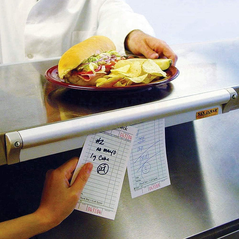 San Jamar Check Rack with Mounting Screw Pack for Kitchens and Restaurants, Stainless Steel 30 Inches
