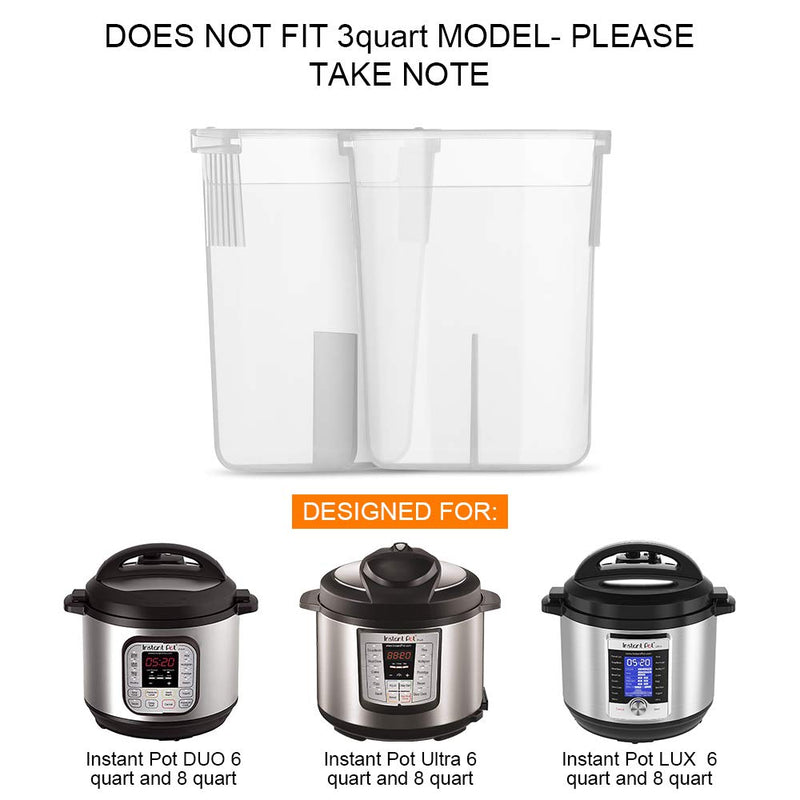 Original Condensation Collector for Instant Pot 5, 6, 8 Quart Duo, Duo Plus, Ultra, Lux, Smart 2 - Pack 6QT&8QT