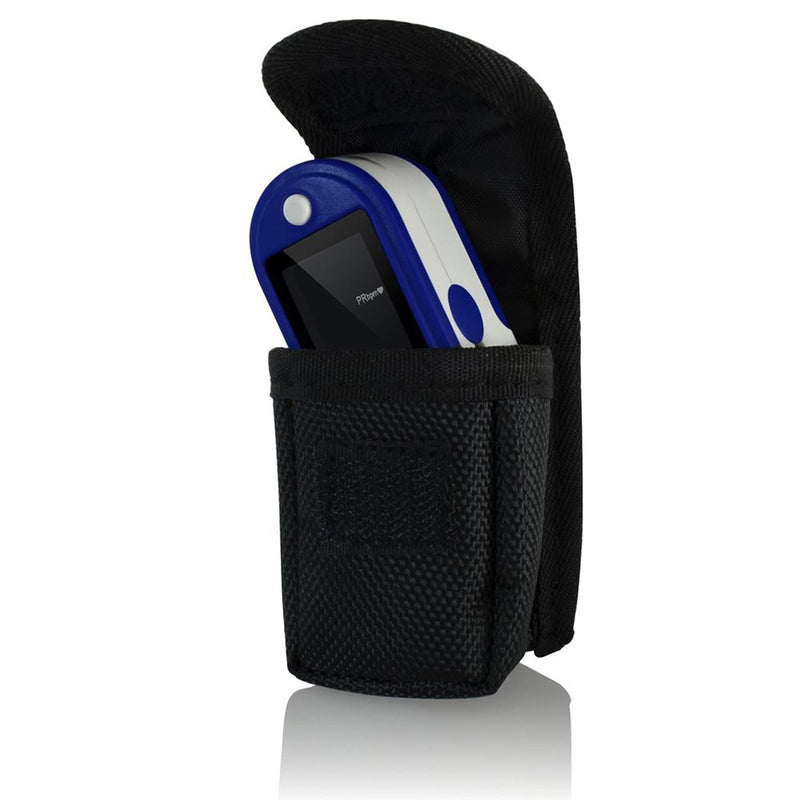 Dagamma DP100 Fingertip Pulse Oximeter, Heart Rate Measurement, Blood Oxygen Saturation Monitor SpO2 with LED Screen, Resistance against ambient light, Carrying Case, Batteries, Lanyard (Black)