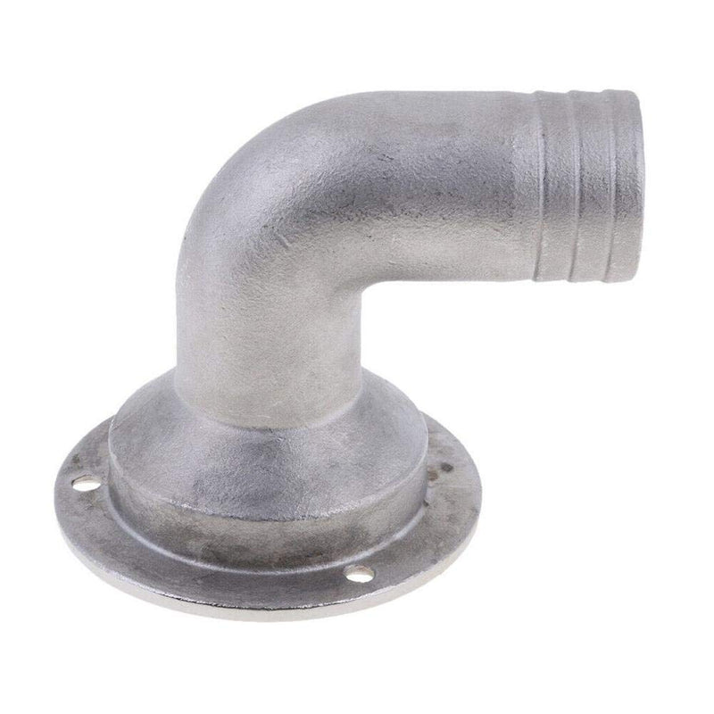 ISURE MARINE Boat Deck Drain Scupper 1-1/2"90 Degree Heavy Duty 316 Stainless Steel Floor Deck Drainage Cover