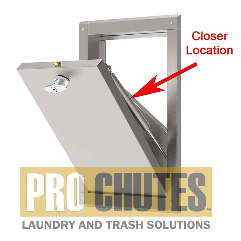 Trash Chute Door Hydraulic Closer. 10 Inch Retracted Piston Pump for Bottom & Side Hinged Laundry and Garbage Doors. - NewNest Australia