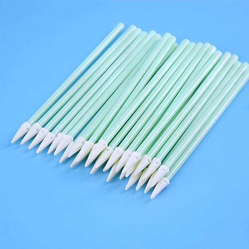 500-Pack 1.25mm Fiber Cleaning Swabs, Pointed Tip for LC/MU Connectors | Lint-free, for camera sensors, PCB, precision electronics cleaning 500