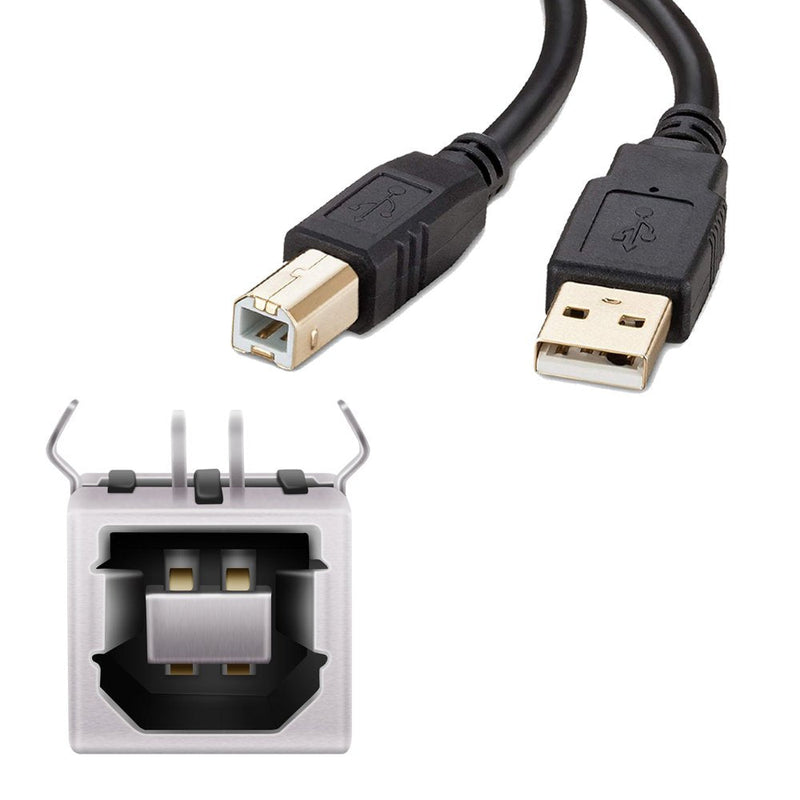 USB Female Type-B Port 4-Pin Right Angle PCB DIP Jack Socket 10 Pack by MXRS