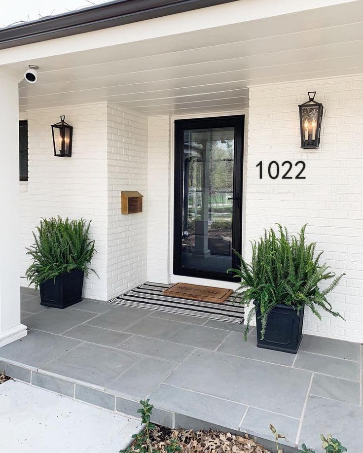 Self-adhesive House Number,5 Inch Black House Numbers, Acrylic Modern House Numbers for Outside, Street Numbers Mailbox Numbers Garden Door Address Numbers ,Apartments Office hotel, Easy Install 5 In Black 5in No 2