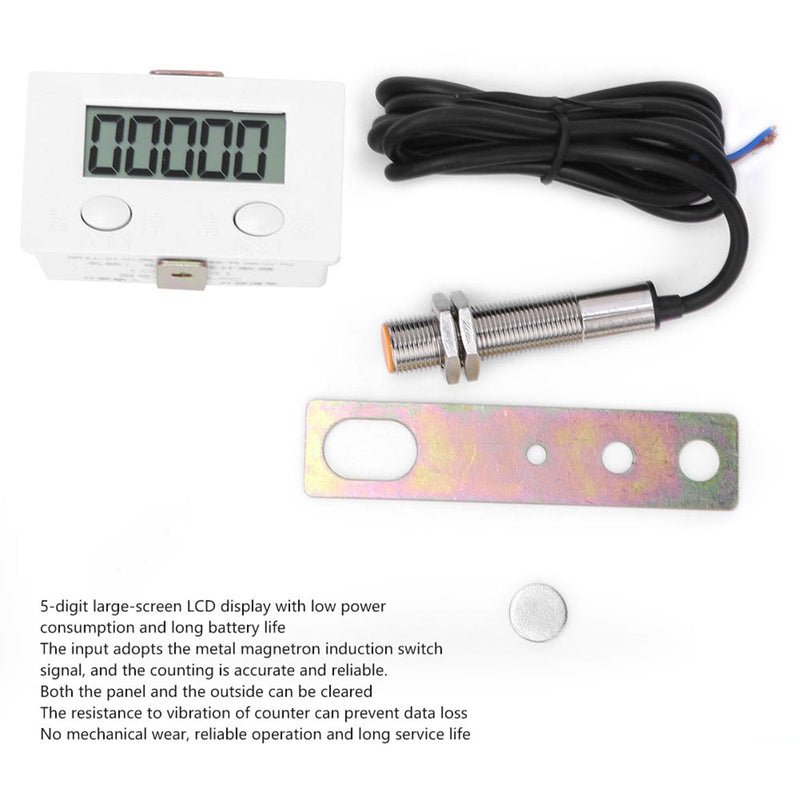 Digital Counter, LCD Digital Counter for Knitting Machine Electronic 0 to 999999 Counter with Magnetic Induction Switch Metal Sensor Frequency Counters - NewNest Australia
