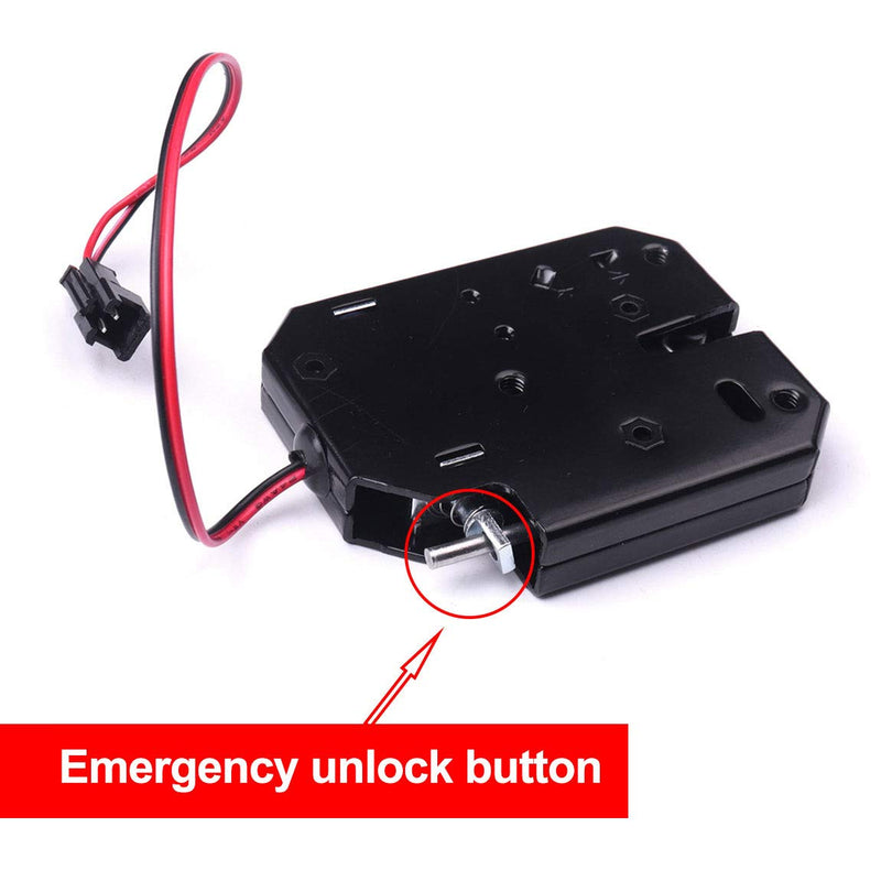 ATOPLEE Electronic Lock, 1pcs DC 12V 2A Carbon Steel Solenoid Cabinet Spring Lock for Drawer Locker (73X58X13mm) 73X58X13mm