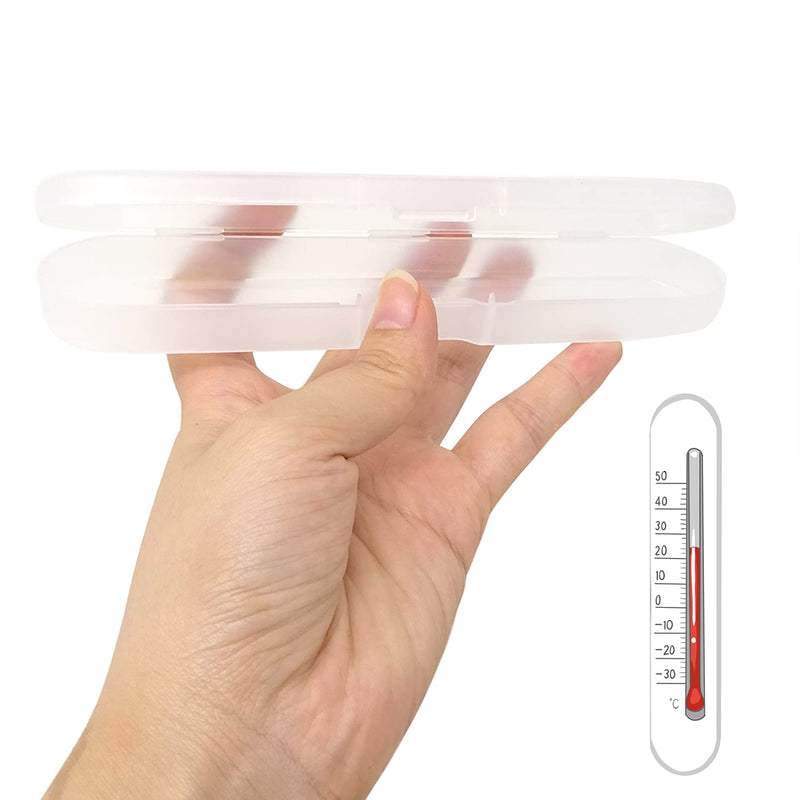 Honbay 4PCS Plastic Digital Thermometer Storage Case Containers Acne Needle Storage Box Pencil Case for Home (7 Inch)