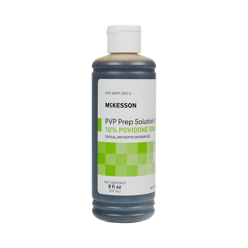 McKesson PVP Prep Solution USP, 10% Povidone-Iodine, 8 oz, 1 Count 8 Fl Oz (Pack of 1)