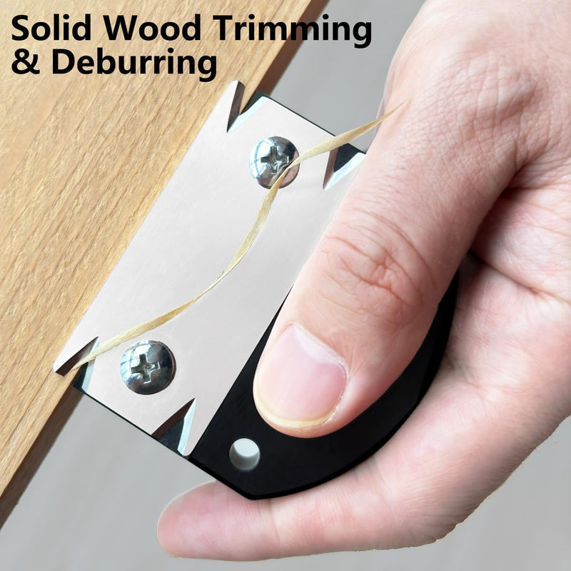 Edge Banding Trimmer & Cutter- 2025 Upgraded Edge Banding Trimmer for Woodworking,Edge Corner Planer with Hanging Strap,Durable Edge Banding Trimmer,for Wood|PVC|ABS|Veneer