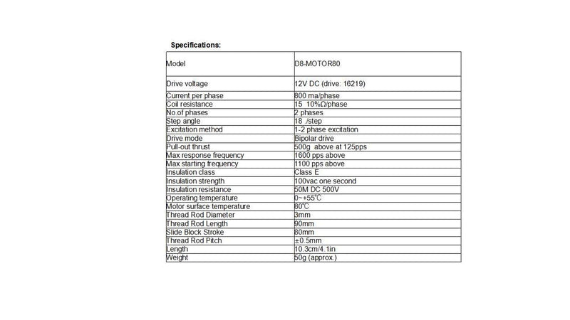 DC 12V Drive Stepper Motor Linear Screw Slider Stepper Motor for DIY Engraving Machine, 18 Degree Screw Worm Drive Stepper Motor