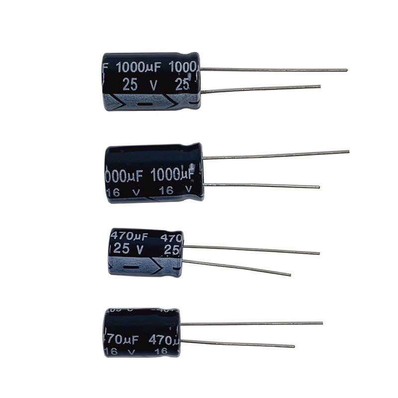 40 Values 800 Pieces, 0.1uF-1000uF, 10V 16V 25V 50V 100V, Electrolytic Capacitor Assortment Kit, DIY in-line Aluminum Capacitors Set, Direct Insertion Series
