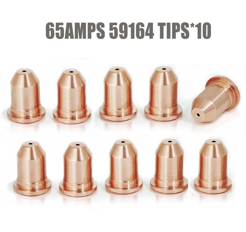 Plasma Cutter Consumables Kit fits Harbor Freight Titanium 65, 59164 Tips(65Amp)&59182 Electrodes x 10,PK-20 10tips59164+10electrodes59182