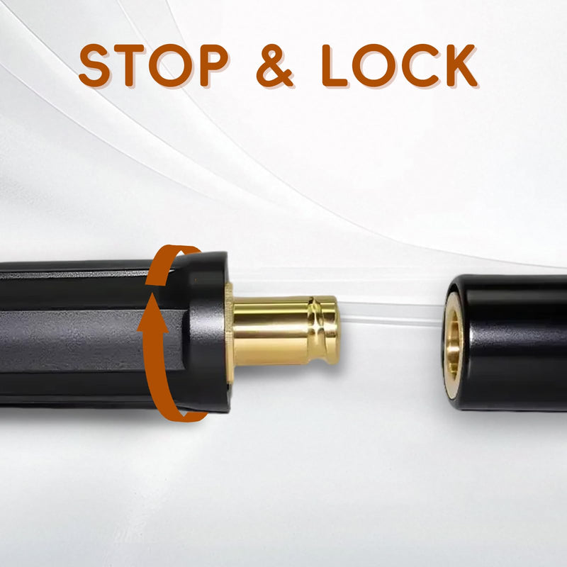 2PCS LC-40 Welding Cable Connectors and 2PCS CT-40FA Welding Terminals, Welding Leads Quick Connector 1/0 and 2/0(50-70mm²) Cable Size Capacity for Welding Machine Accessories, Cable Joint