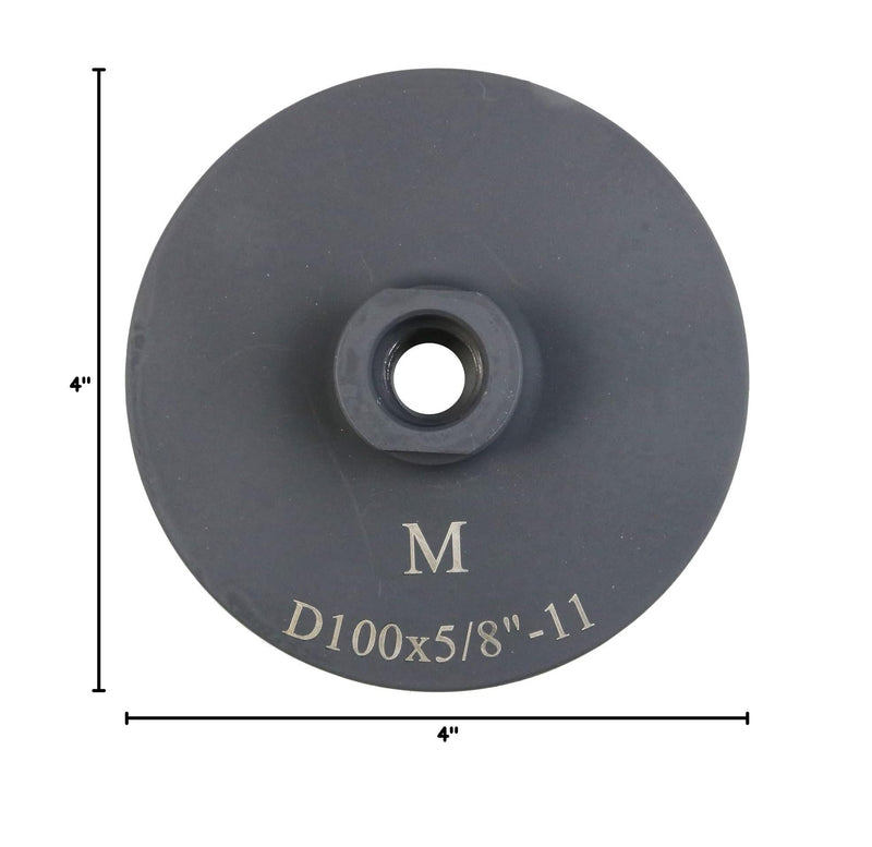 4 Inch Dry/Wet Flat Diamond Resin Filled Grinding Wheel Cup Wheel for Granite and Engineered Stone(Medium) Medium