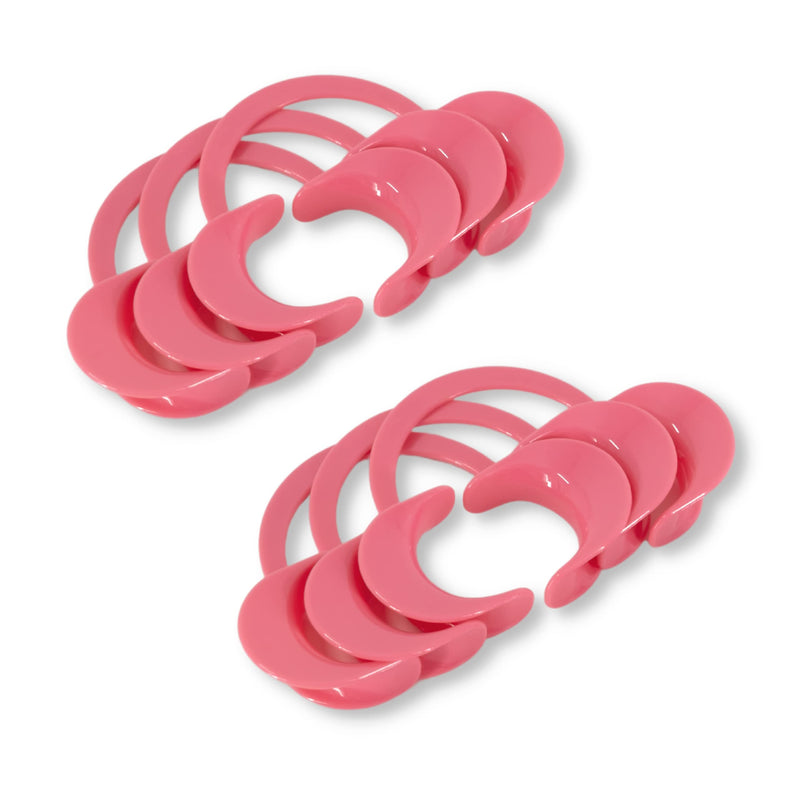 Cheek Retractor Mouth Opener C-Shaped | 3 Pack (Small Medium & Large) | Teeth Whitening Supplies | Tooth Gem Supplies | Cute Solid Pink Design