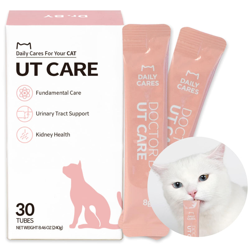 Dr.by HB Care Hairball Supplement for Cats Hairball Relief Furball Control Remedy + Dr.by UT Care Cat UTI Kidney Support Urinary Supplement Cranberry Treatment for Cats