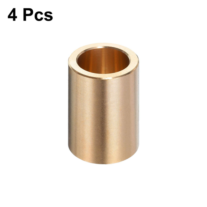 uxcell 4pcs Sleeve Bearings 1/2" Bore x 11/16" OD x 1" Length Self-Lubricating Brass Bushing 1/2" Bore x 11/16"OD x 1 " Length 4