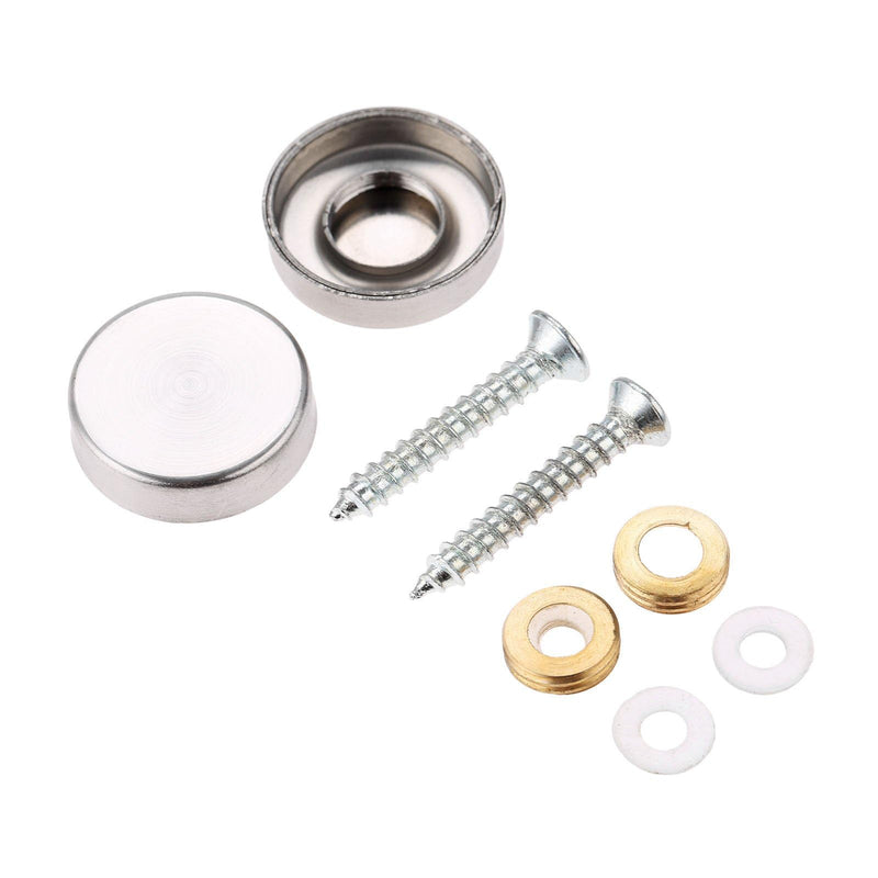 20Pcs Decorative Mirror Screws, Stainless Steel Screw Cap/Cover 25mm for Fasteners, Sign/Advertising Hardware, Nails, Construction, Tea Tables, Wardrobes Glass Furniture