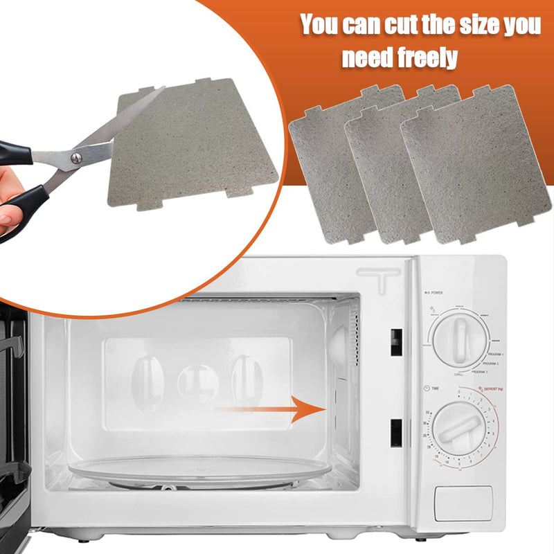 5 Pcs Microwave Oven Parts Waveguide Cover Universal Mica Sheet Microwave Oven Repairing Part for Kitchen Home Office Restaurant (4 Inch X 4.7 Inch) 4 Inch X 4.7 Inch