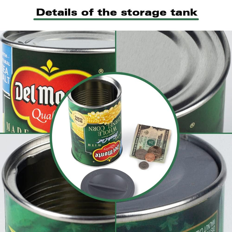 Fake Can Diversion Safe，Perfect for Hiding Storage Key，Cash ，Jewelry， Card，Coins-Keep Your Valuables Safe-Corn Classic