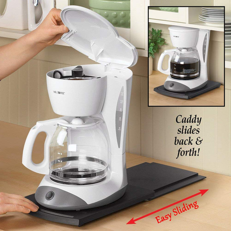 HauSun Handy Sliding tray Sliding Tray Mat for Coffee Maker,Kitchen Appliance Moving Caddy,Countertop Stoage for Air Fryer, Blender, Stand Mixer,Food Processors,1 set 1 set