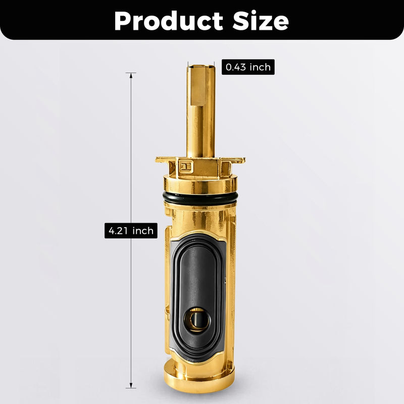 for 1222 Replacement Cartridge Kit Compatible with Moen One-Handle PosiTemp Faucets, Solid Brass, Wall Mount