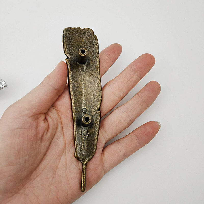 brandname Feather Cabinet Handles 5 Pcs Kitchen Furniture Door Handle,Double Hole Knobs Pull for Dresser Closet Drawer Cupboard Wardrobes JfwuHap
