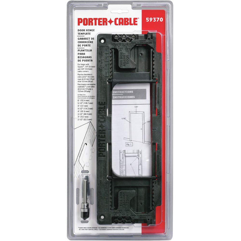 PORTER-CABLE 59370 Door Hinge Template, Silver One Size
