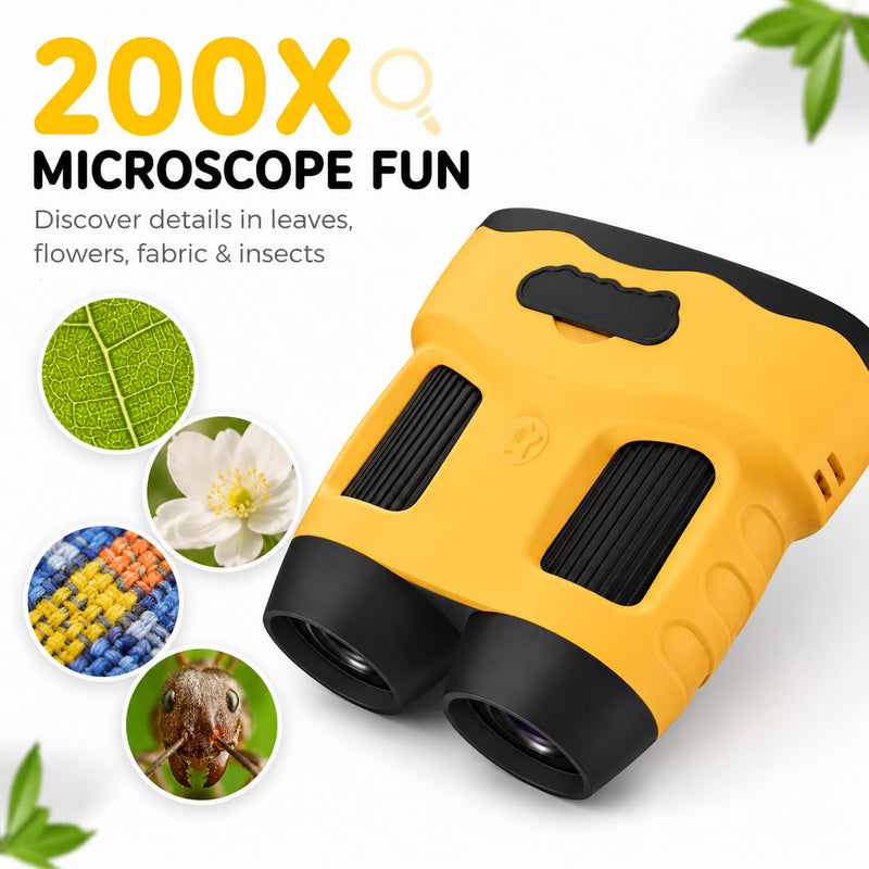 Microscope for Kids, Portable Digital Microscope with 2.0" IPS Screen, Handheld Camera Mini Pocket Magnifying Glass, STEM Toys Birthday Gifts Edu Science Kit for Girls Boys Child Age 4-12