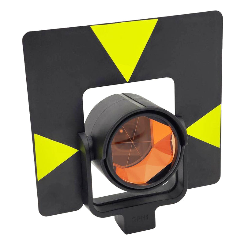 GPR1 Prism & GPH1 Holder Replacement for Leica Total Station | Single Prism Reflector with Range Tester Target Tilting and Swiveling, Constant 0mm Copper Coated
