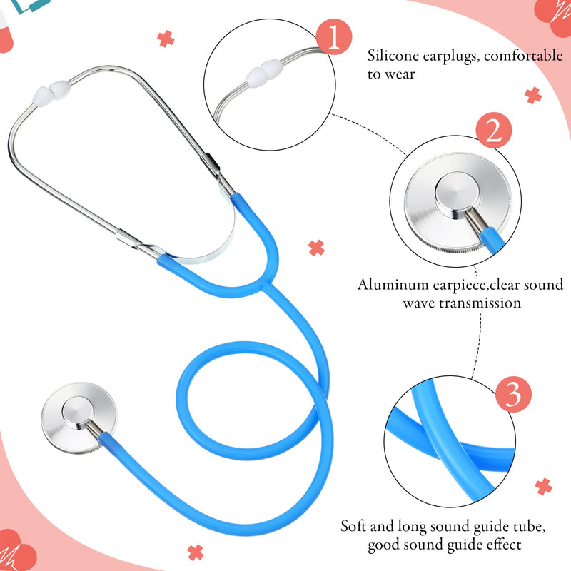 Hanaive 8 Pcs Kids Toys Bulk for Children Girl Boy Doctor Nurse Party Halloween Costume Role Cosplay Pretend Game Accessories, 4 Colors