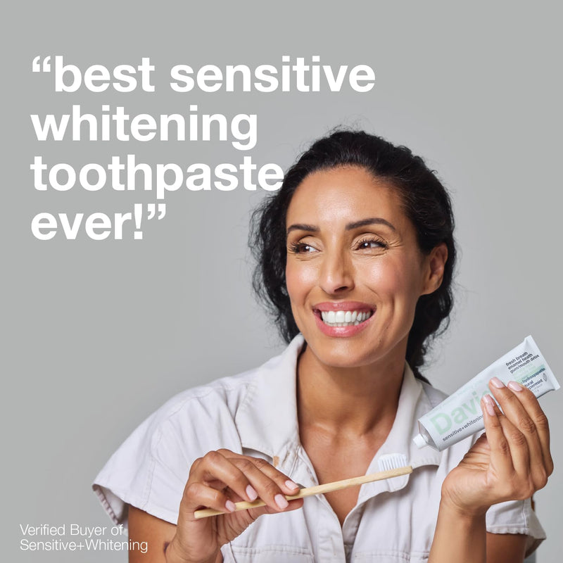Davids Fluoride Free Nano Hydroxyapatite Toothpaste for Remineralizing Enamel & Sensitive Relief, Whitening, Antiplaque, SLS Free, Natural Peppermint, 5.25oz, Made in USA Nano Hydroxyapatite, Peppermint 5.25 Ounce (Pack of 1)