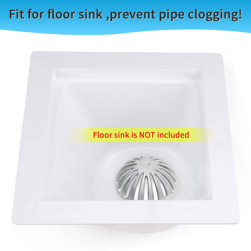 Floor Sink Strainer Heavy Duty Aluminum Dome, 5PCS 5