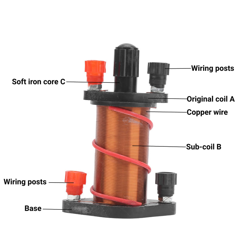 Demonstration Induction Coil Primary Secondary Coil Magnet Wire Coil Physical Electromagnetic Induction Coil for Lenz's Law Verify